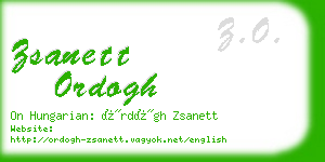zsanett ordogh business card
